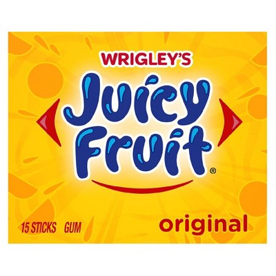 WRIGLEY'S Juicy Fruit Slim Pack Gum (Packaging May Vary) 15.0 ea