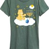 Women's - Care Bears - Hanukkah Menorah on Cloud Short Sleeve Graphic T-Shirt - 2 of 4