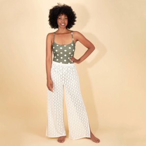 Lands' End Women's Side Slit Cover Up Pants - 1 of 3