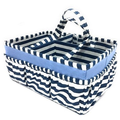 Bacati - Pin Stripes Navy Storage Caddy