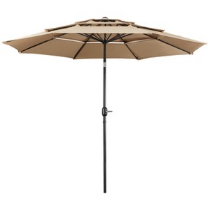 Yaheetech 10ft Patio Umbrella with 8 Sturdy Ribs for Outdoor - 1 of 4