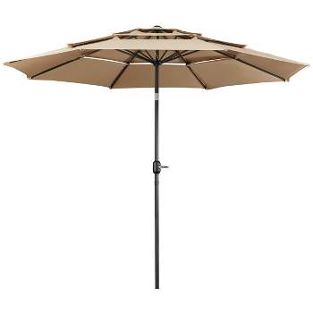 Yaheetech 10ft Patio Umbrella with 8 Sturdy Ribs for Outdoor