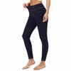 Women's Jeans High Waist Faux Denim Leggings with Pockets - 2 of 4