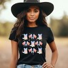 Simply Sage Market Women's Coquette Patriotic Cowgirl Boots Chart Short Sleeve Graphic Tee - 2 of 4