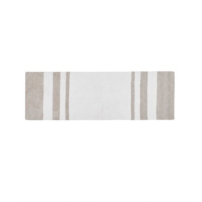 Vynxaria Bath Rugs and Mats - Reversible 24"x72" Striped Comfort Oasis