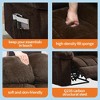 Oversized Manual Recliner Chair with Hidden Footrest, Upholstery Swivel 150° Recliner Ergonomic Design - 4 of 4