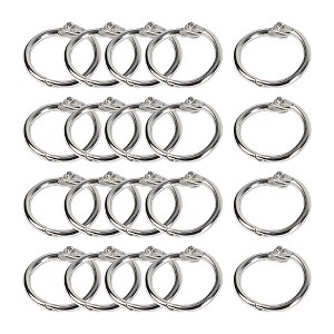 Unique Bargains Office Home Metal Loose Leaf Binder Ring Book Ring Binder Rings 20 x 2mm 20 Pcs - 1 of 4