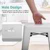 BestMassage Set of 4 Stackable Metal Bar Stools 24/30 Inch Counter Barstool Height Backless - 4 of 4