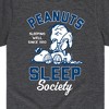 Boys' - Peanuts - Peanuts Sleep Society Short Sleeve Graphic T-Shirt - 2 of 4