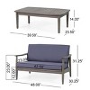 2-Piece Acacia Wood Patio Conversation Set, Outdoor Loveseat and Coffee Table for Balcony or Small Space – Koiai - 4 of 4