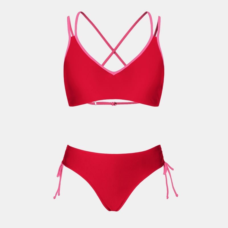 Women's Criss Cross Back Strappy Side Bikini Set Swimsuit - Cupshe, 3 of 6