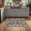 Elegant Floral Scroll Medallion Indoor Runner or Area Rug by Blue Nile Mills - 2 of 4