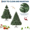 7.5 ft Artificial Christmas Tree with Hinged Branches - Spruce Christmas Tree is easy to install and comes with a metal stand for home, office - 4 of 4