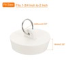 Unique Bargains Rubber Flexible Bathtub Sink Drain Stoppers with Hanging Ring 6 Pcs - 2 of 4