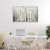 Stupell Industries Organic Birch Forest Trees 2pc Framed Giclee Art Set - 2 of 4
