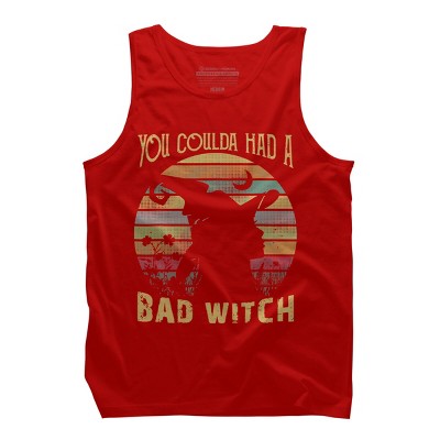 Men's Design By Humans Halloween Funny You Coulda Had Bad Witch By Ering Tank Top