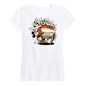 Women's - Disney - Music To My Ears Short Sleeve Graphic T-Shirt - 1 of 4