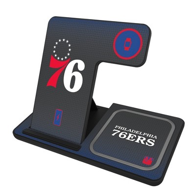 Keyscaper Philadelphia 76ers Linen 15-Watt 3 in 1 Charging Station
