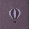 Bacati - Clouds Air Balloon Grey Embroidered Blanket - 3 of 4