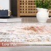 Area Rug 5x7 Washable Rug for Living Room with Non Slip Backing Distressed Floral Foldable Low Pile Carpet Ultra Soft Medallion Print Accent Throw - 4 of 4