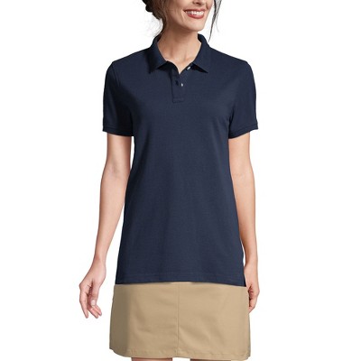 Lands' End School Uniform Young Women's Short Sleeve Mesh Polo Shirt