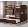 Grungis Full Over Full Loft Bed with Twin Size Trundle and Ladder,Modern Bunk Bed Can Divided Into 2 Beds,Loft and Bunk Bed for Bedroom - 2 of 4