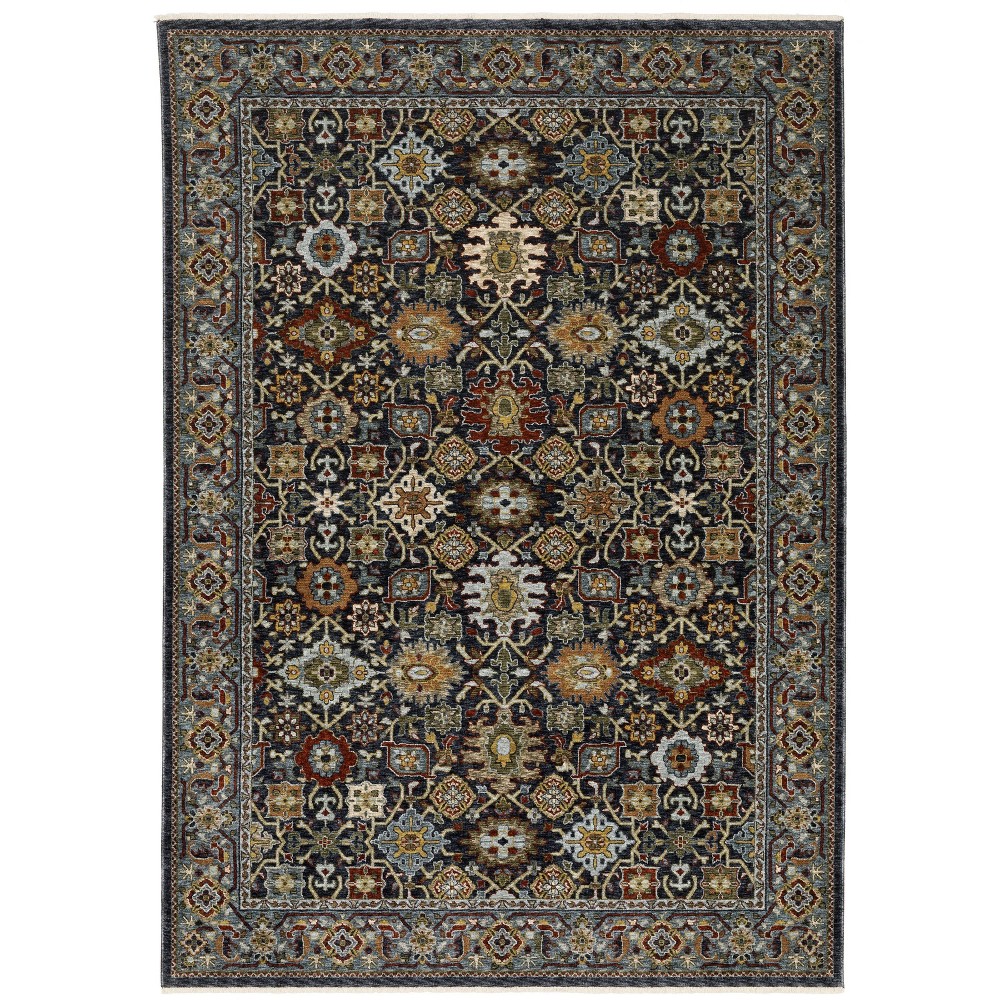 Photos - Area Rug 5'3"x7'6" Arya Persian Panel Indoor  Blue - Captiv8e Designs