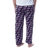 Mattel Womens' Barbie Logo All Over Print Loungewear Sleep Pajama Pants Black - 2 of 4