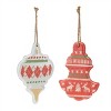 Metal Ornament with Nordic Pattern (Set of 4) - 2 of 4