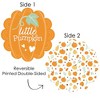 Big Dot of Happiness Little Pumpkin - Fall Birthday Party or Baby Shower Round Table Decorations - Paper Chargers - Place Setting For 12 - 3 of 4