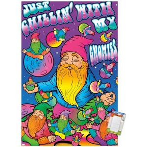 Trends International Ali Chris - Just Chillin' With My Gnomies Unframed Wall Poster Prints - 1 of 4