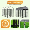 BestMassage Dog Kennel Outdoor Heavy Duty Dog Crate Welded Wire Dog Cage with  Waterproof Removable Top Cover - 3 of 4