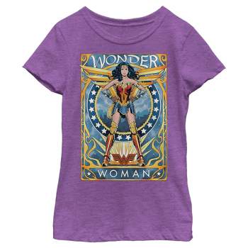 Girl's Wonder Woman 1984 Trading Card T-Shirt