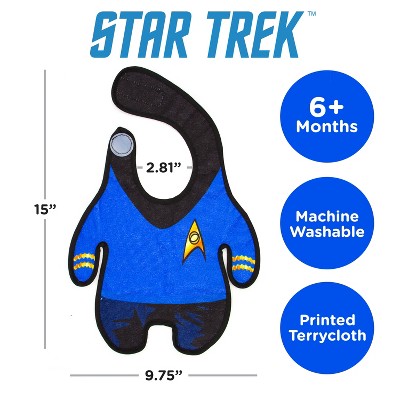 Star Trek The Original Series Medical Uniform Terrycloth Baby Bib 