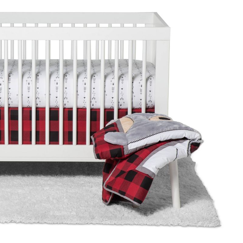 Trend Lab Peak-a-Bear Baby Nursery Crib Bedding Set - 3pc, 1 of 6