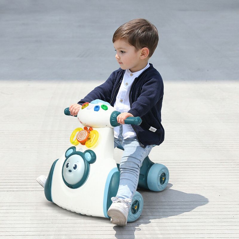 Costway Baby Balance Bike Musical Ride Toy w/ Sensing Function & Light Toddler Walker, 4 of 11