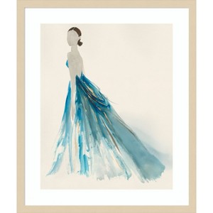 Amanti Art Blue Dress II by Lily k Wood Framed Wall Art Print 21 in. x 25 in. - 1 of 4