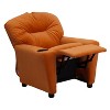 Emma and Oliver Contemporary Kids Recliner with Cup Holder - 3 of 4