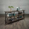 North Avenue TV Stand for TVs up to 54" Smoked Brown - Sauder: Durable Metal Frame, Open Shelving - 4 of 4