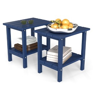 Yardgrace All Weather Space Saving HDPE Double Layer Coffee Table - 1 of 4