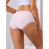 Allegra K Women's Mid-Waisted Invisible Full Coverage Light and Breathable Briefs - 2 of 4