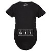 Maternity Baby Element Funny Announcement T Shirt Cool Pregnant Top - Crazy Dog Maternity T Shirt - 2 of 4