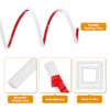 Unique Bargains Self-Adhesive PVC Mirror Wall Molding and Trim Tape - 3 of 4
