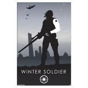 Trends International Marvel Comics - Winter Soldier - Minimalist Framed Wall Poster Prints - 1 of 4