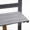 Kumasinova 62.8" Outdoor Cat House with Dual Doors,Balcony DIY Cat Enclosure with Platforms,Weatherproof Cat Playpen with Climbing Poles for 1-3 Cats - 3 of 4
