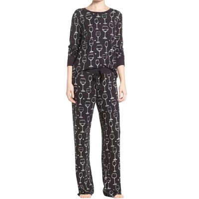 P.J. Salvage Womens Wine Glass Pajama Sleep T-shirt