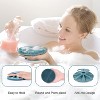 2 pack Silicone Body Scrubbers Shower Brush Handheld Cleansing Skin Brush, Gentle Exfoliating and Lather Well - 3 of 4