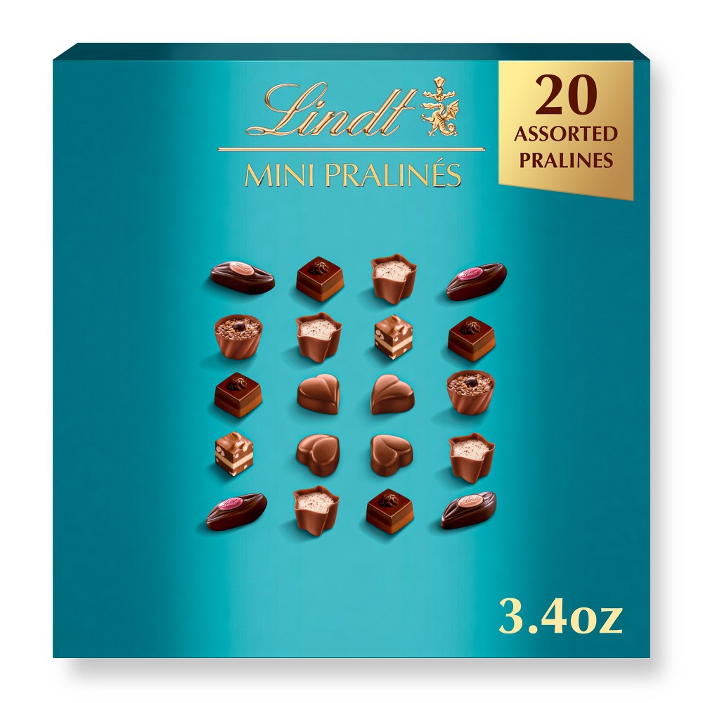 Lindt Mini Pralines Assorted Chocolate Candy Gift Box – 3.4 oz