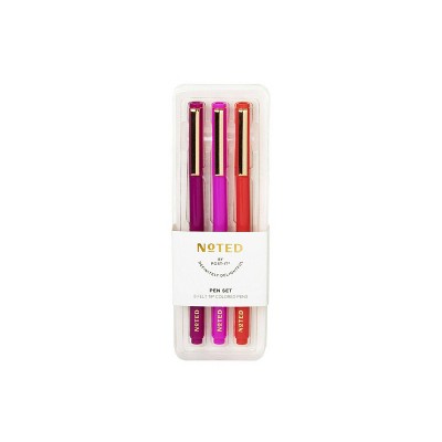 Post-it 3pk Felt Tip Pens - Pink