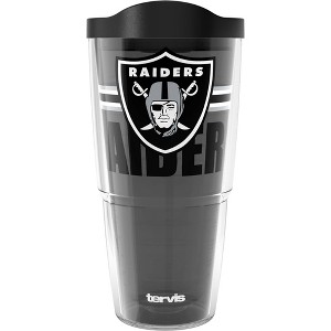 NFL Las Vegas Raiders Go The Distance Classic Tumbler - 24oz: Portable Plastic Drinkware - 1 of 2